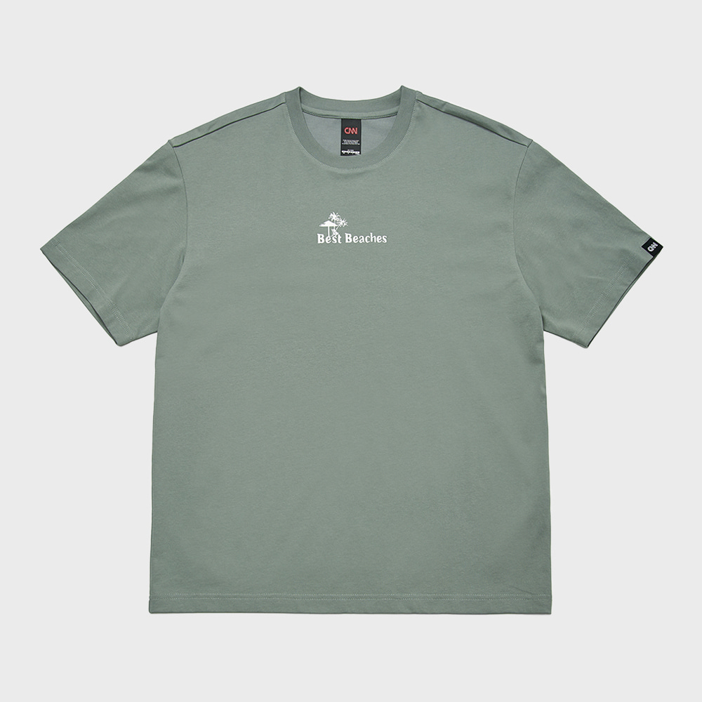 [ONLINE EXCLUSIVE] STYLE BEST BEACHES GRAPHIC T-SHIRT DARK MINT