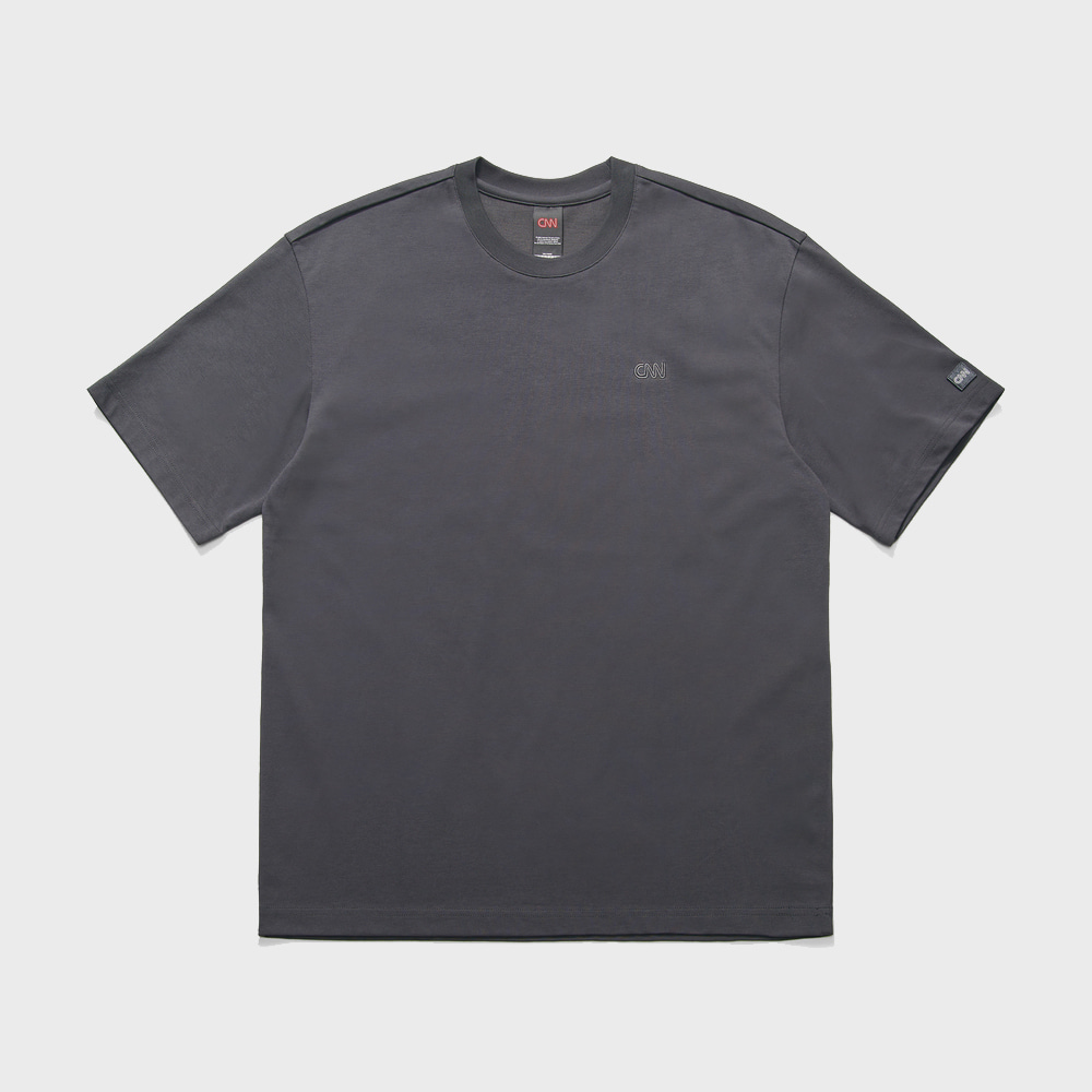 STYLE MINI LOGO T-SHIRT CHARCOLE GREY