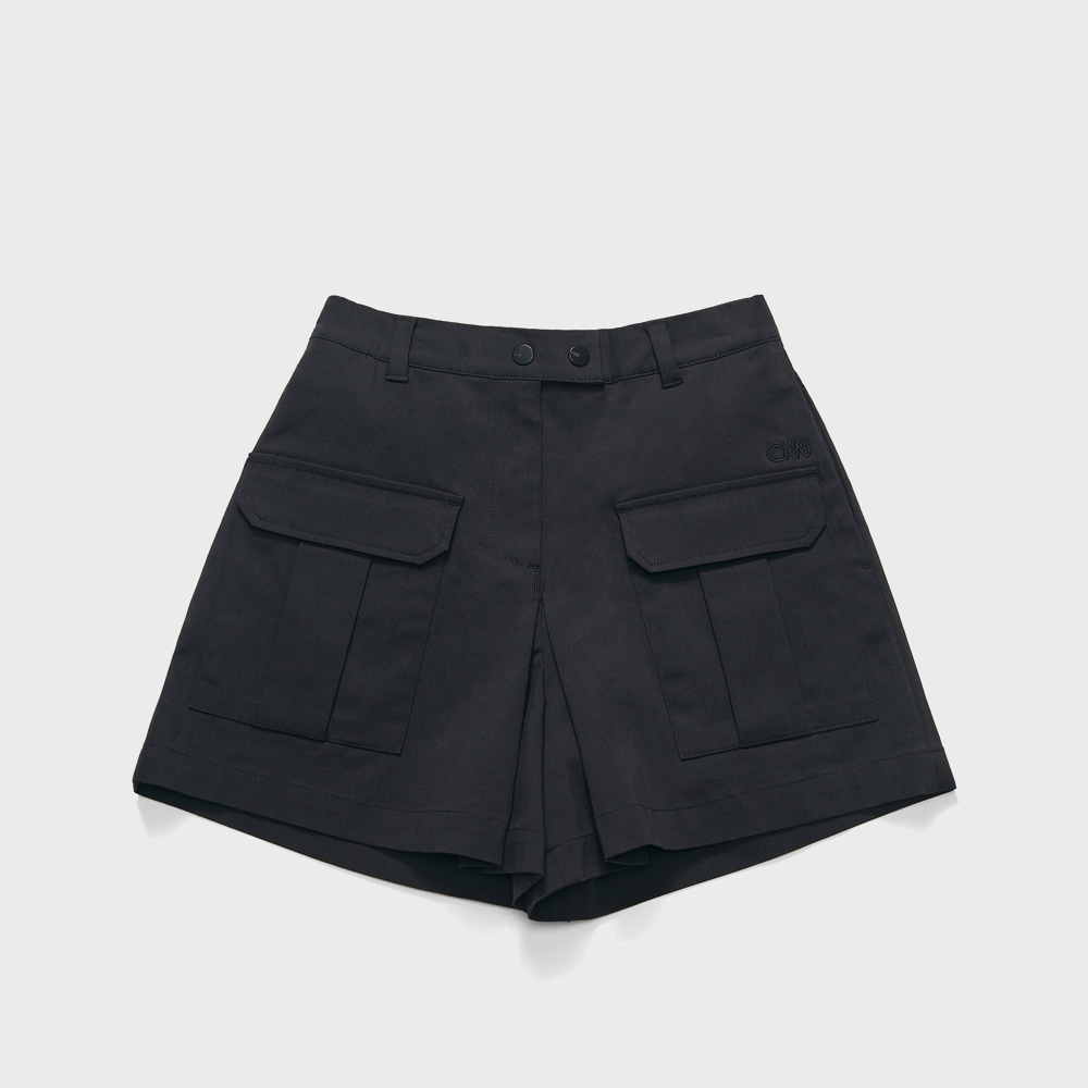 TRAVEL WOMAN POCKET SHORTS BLACK