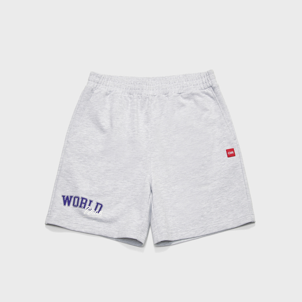 STYLE WORLD SWEAT SHORTS MELANGE GREY