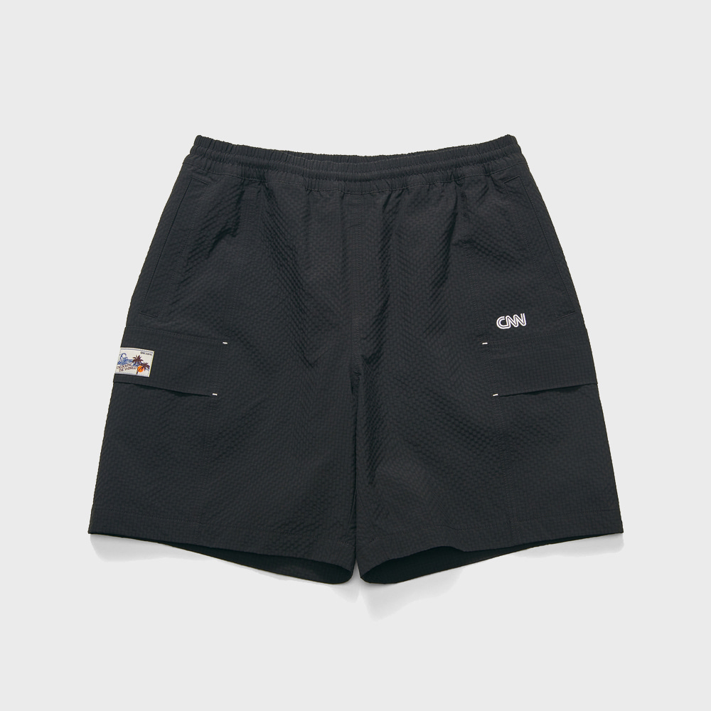 STYLE BEST BEACHES SEERSUCKER SHORTS BLACK