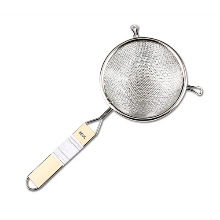 [SD] Zeus 010016C Heavy duty double mesh strainer with wooden handle 5 제우스 건지기 2중망 12Cm / 주방잡화 / 건지기