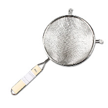 [SD] Zeus 010020C Heavy duty double mesh strainer with wooden handle 6 제우스 건지기 2중망 16Cm / 주방잡화 / 건지기