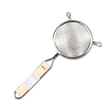 [SD] Zeus 013270C Heavy duty double mesh strainer with wooden handle 제우스 건지기 2중망 10Cm / 주방잡화 / 건지기