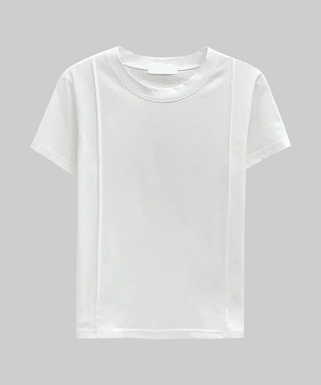 아오스 라인 크롭 반팔 티셔츠 - 3 color