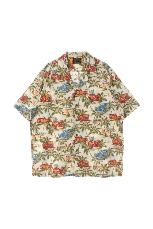 USA (Man - XL) 하와이안 패턴 반팔 셔츠