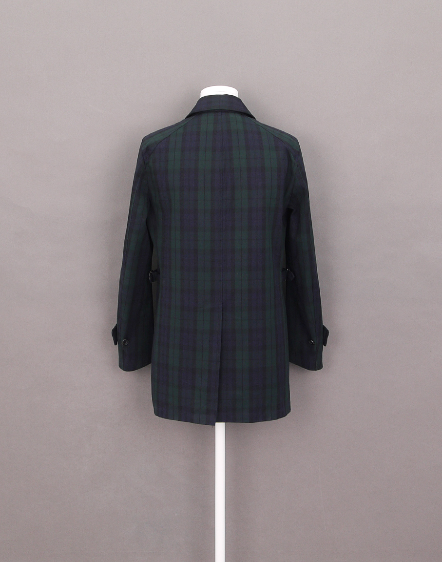 Men&#039;s Bigi BlackWatch Tartan Check Mac Coat