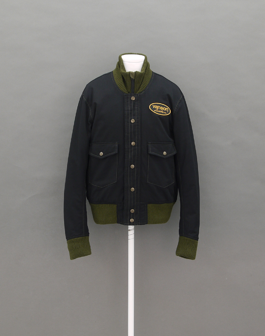 VANSON 16&#039;s A-1 Cotton Classic Rider Blouson Jacket