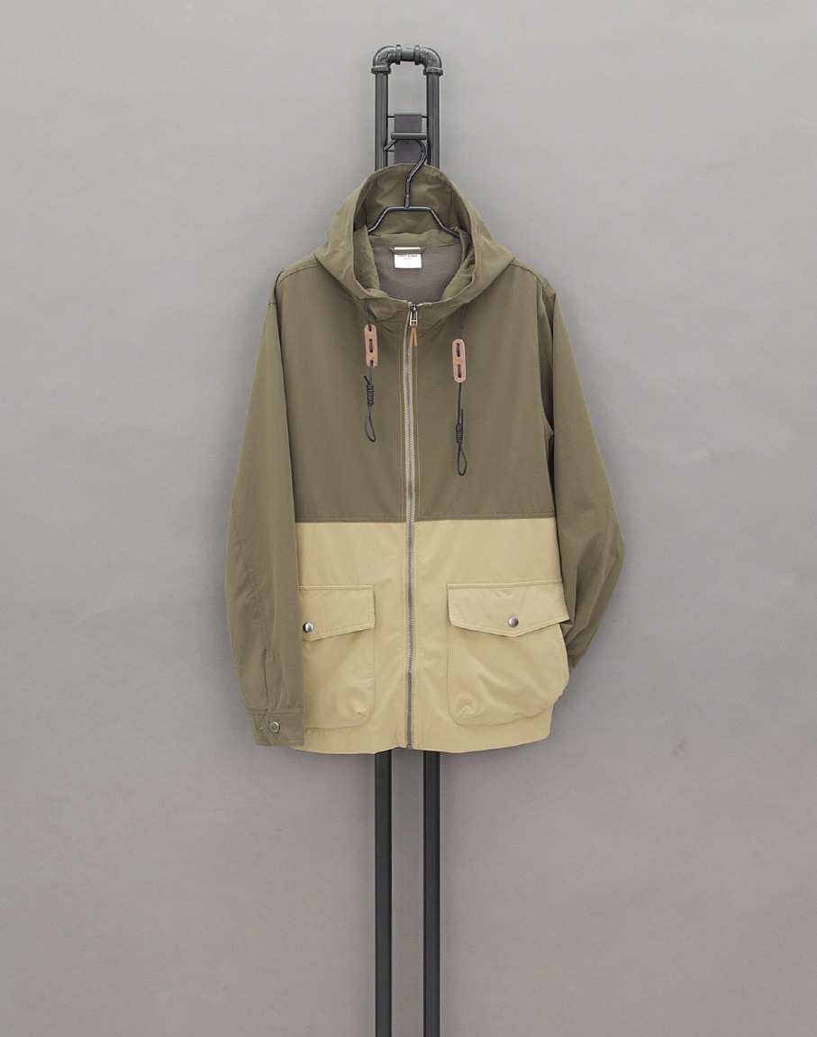 FIRSTDOWN JPN Color Block Mountain Wind Parka