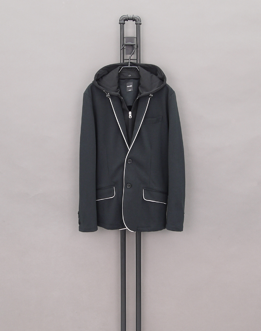 PLUS ONE JPN Hoody Layer Blazer Jacket