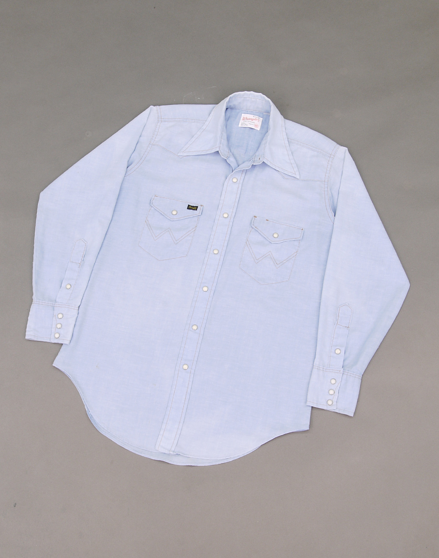 Wrangler 70&#039;s Chambray Western Shirts