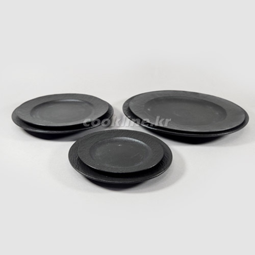 로코 궁(흑) 양식접시 6-11.5인치 6종택1 앞접시 돈가스접시 도자기 찬그릇