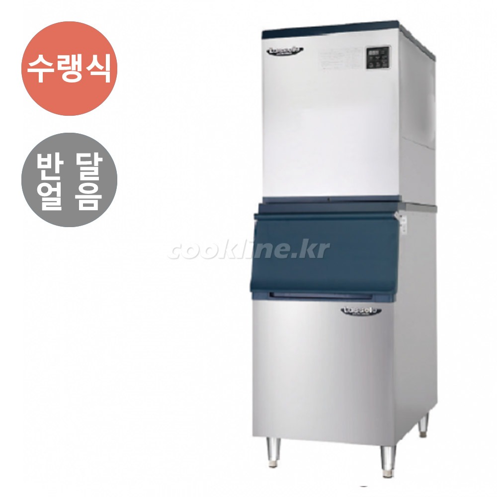 라셀르 제빙기 LIM-335W+140빈 [저장통(소)] 118KG 수랭식 반달얼음 모듈러형 업소용냉동고