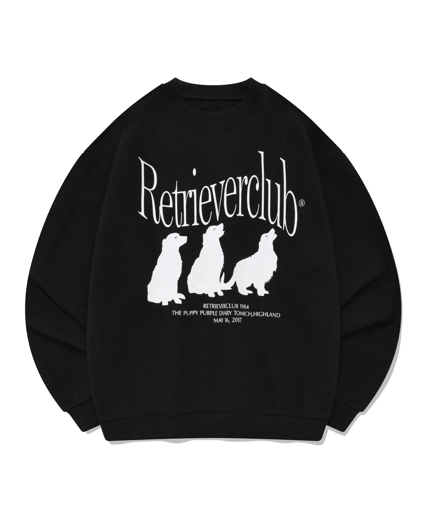 SILHOUETTE RETRIEVER CREWNECK [BLACK]