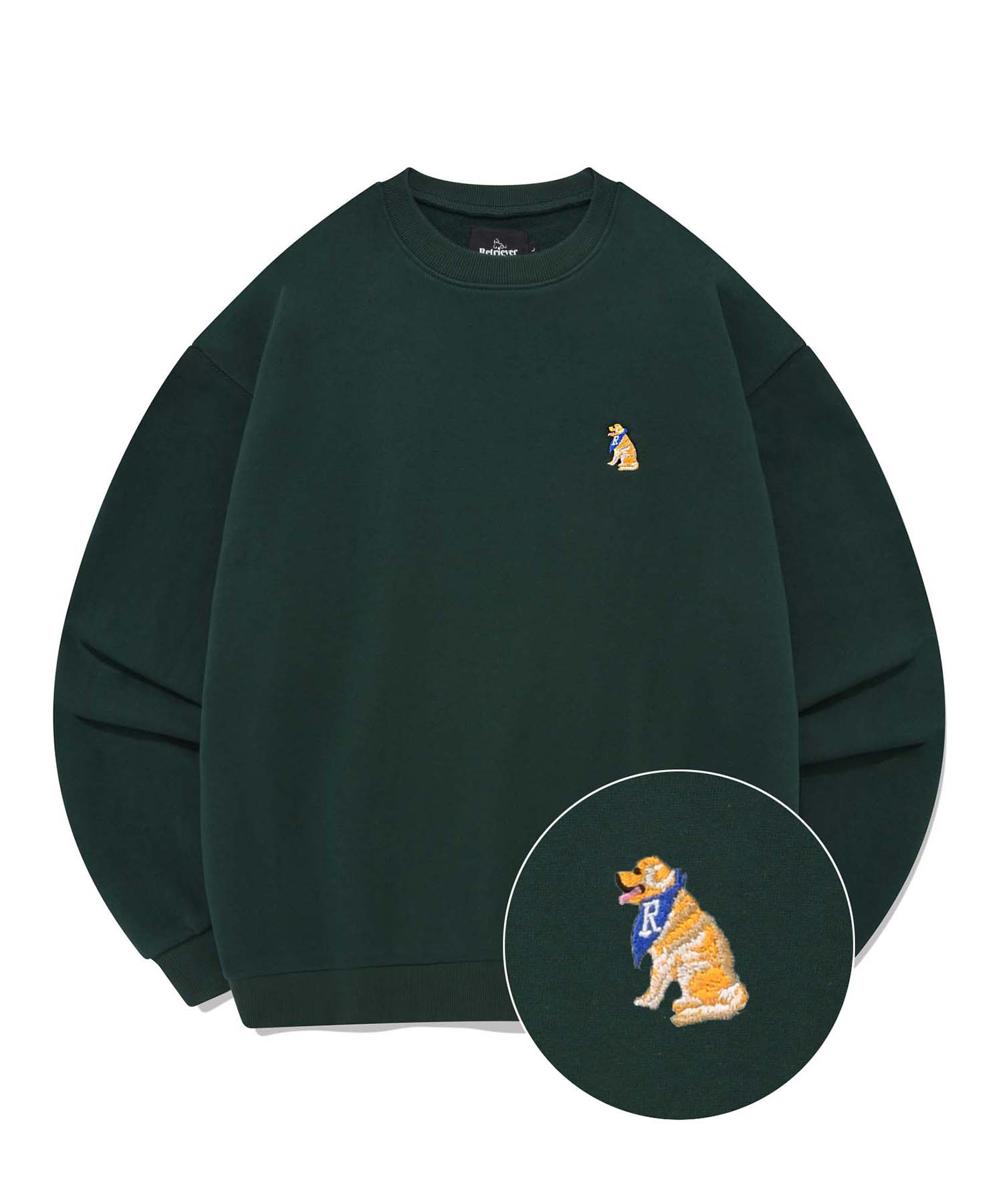 SMALL RETRIEVER CREWNECK [GREEN]