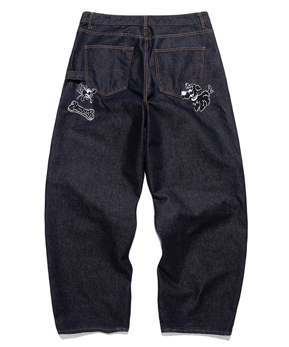 TOMBOY DOG RAW DENIM [INDIGO BLACK]