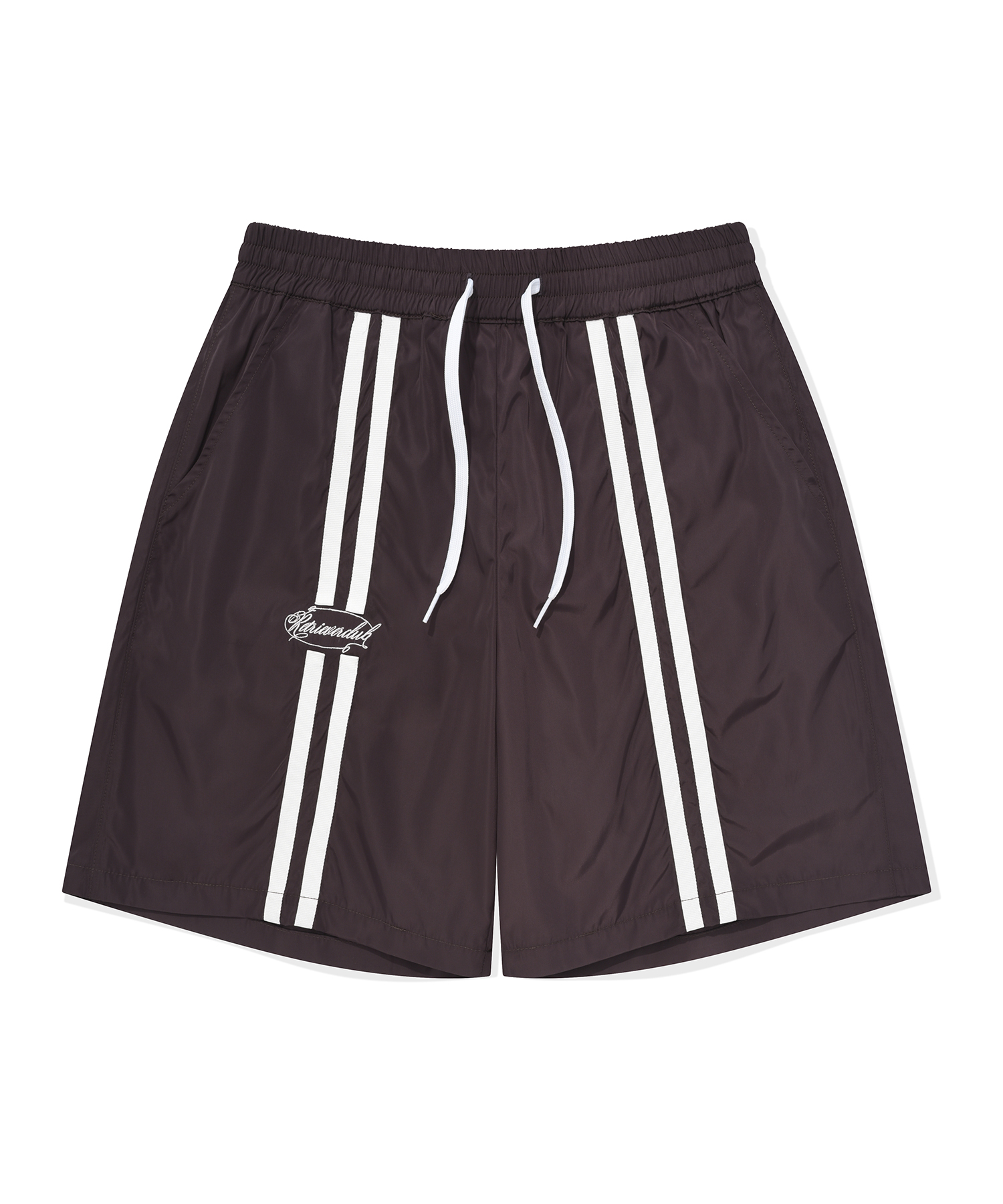 TWO LINE SHORT PANTS [BROWN]