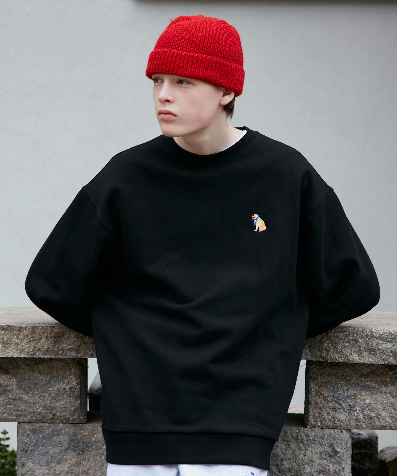 SMALL RETRIEVER CREWNECK [BLACK]