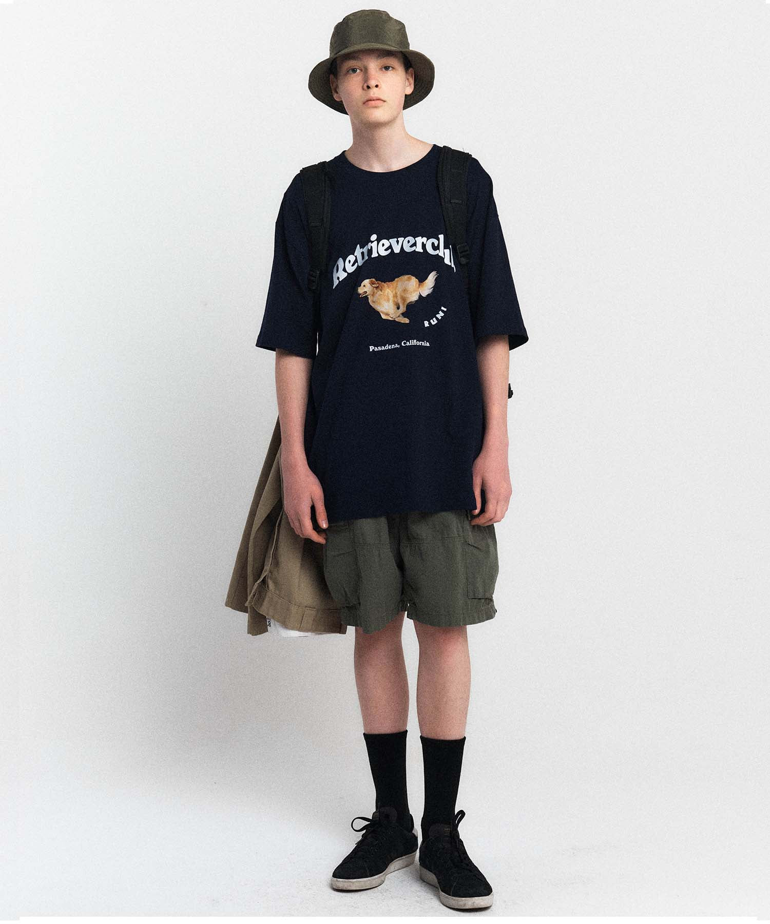 RUNNING RETRIEVER SHORT SLEEVE [NAVY]