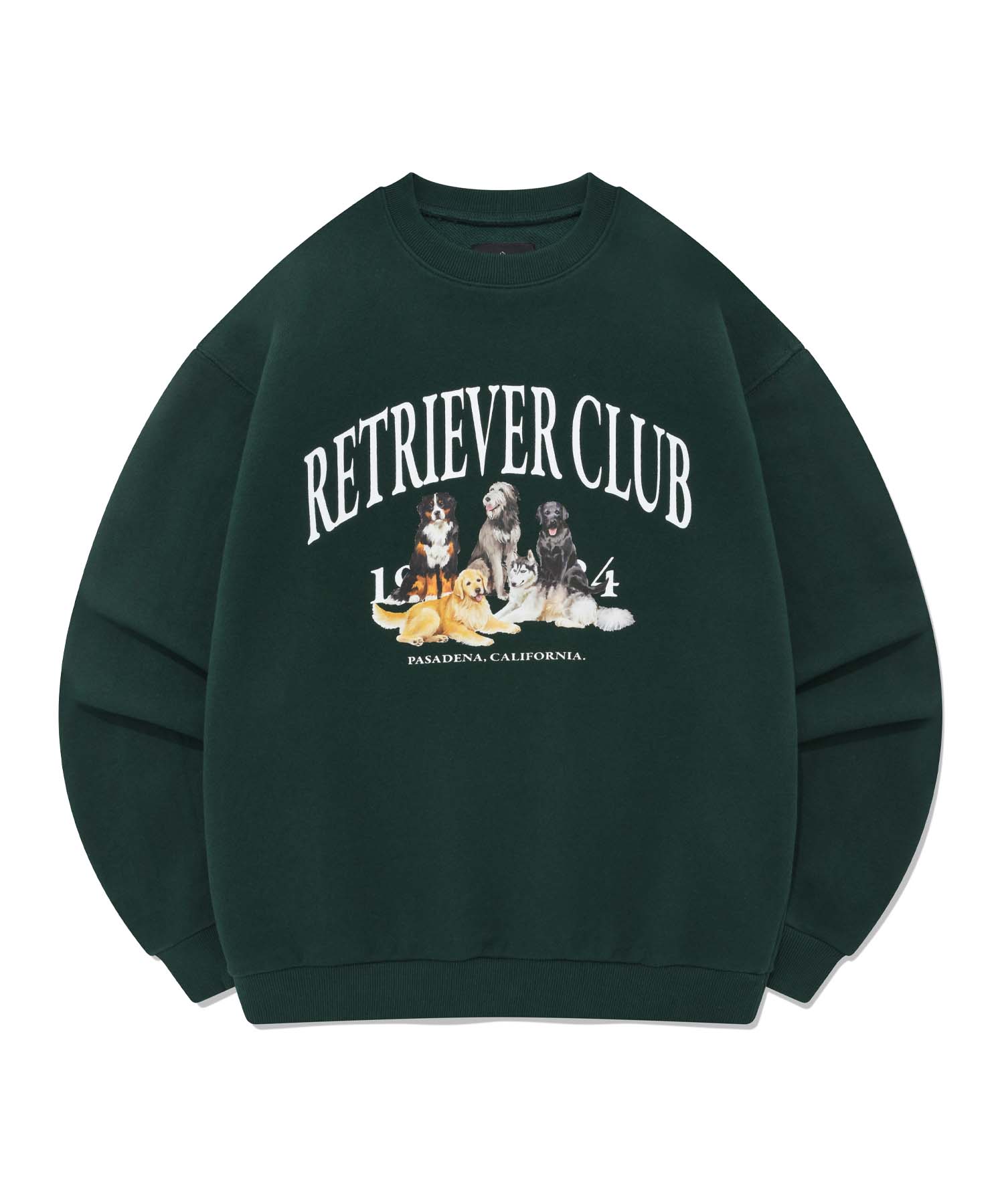 RETRIEVER FRIENDS CREWNECK [GREEN]