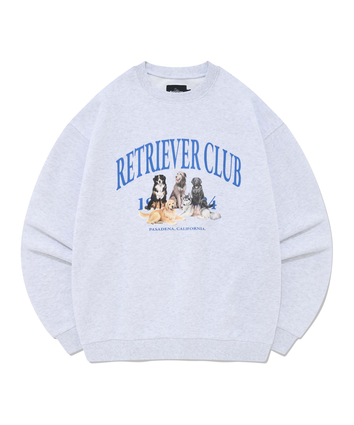 RETRIEVER FRIENDS CREWNECK [MELANGE GRAY]