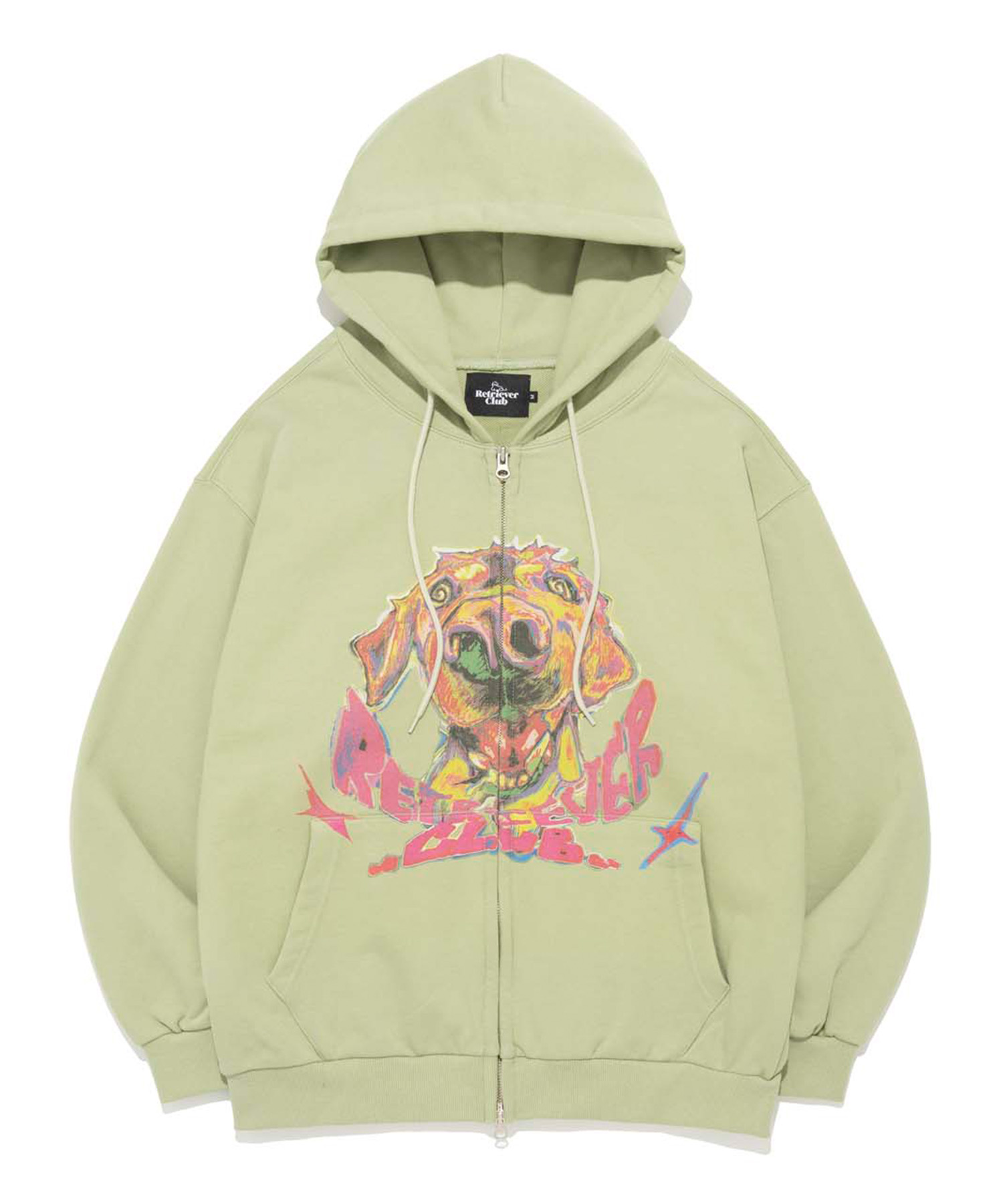 HEATING DOG HOOD ZIP UP [LIGHT GREEN]