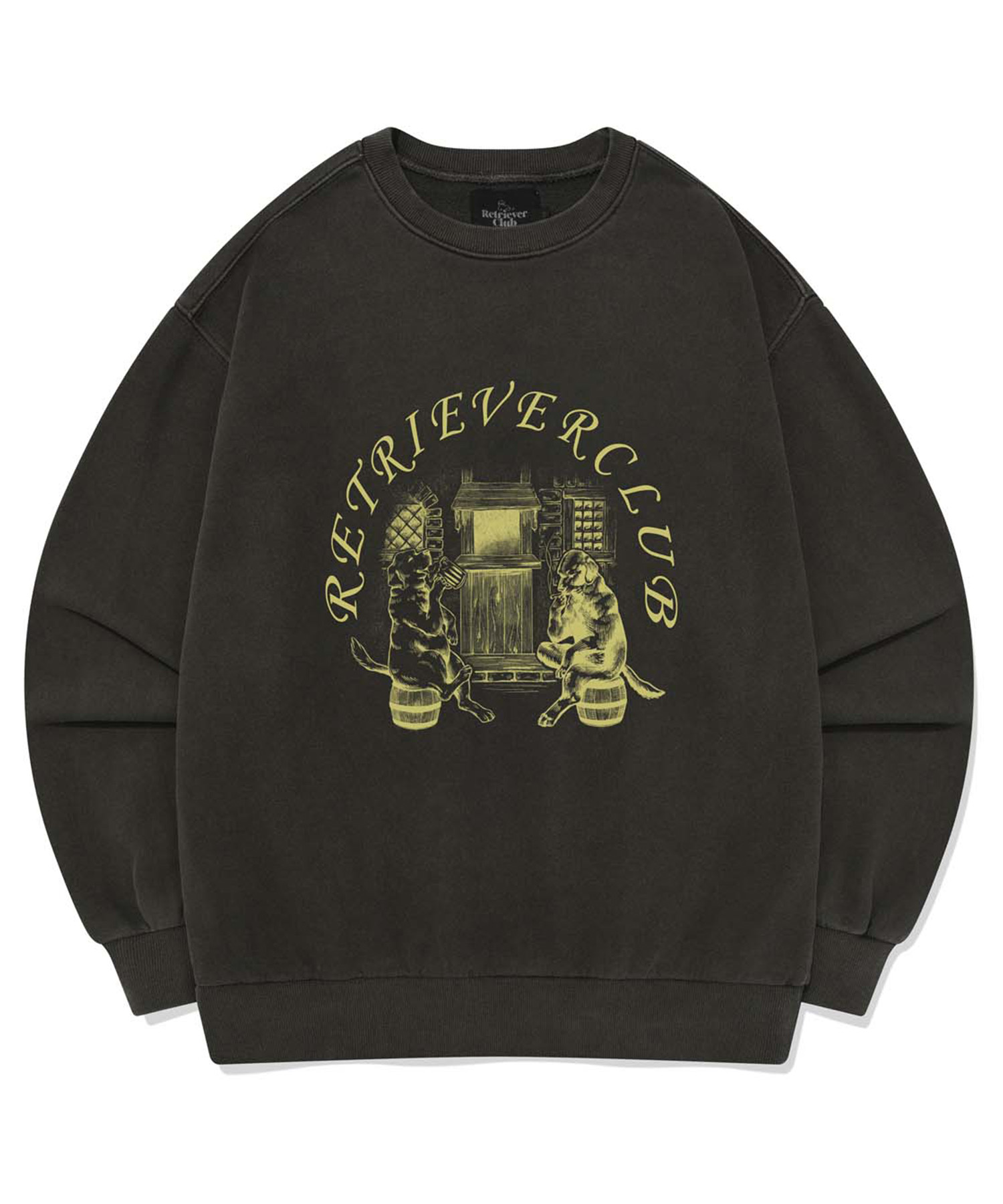 TWO DOG ARCH CREWNECK [PIGMENT BLACK]