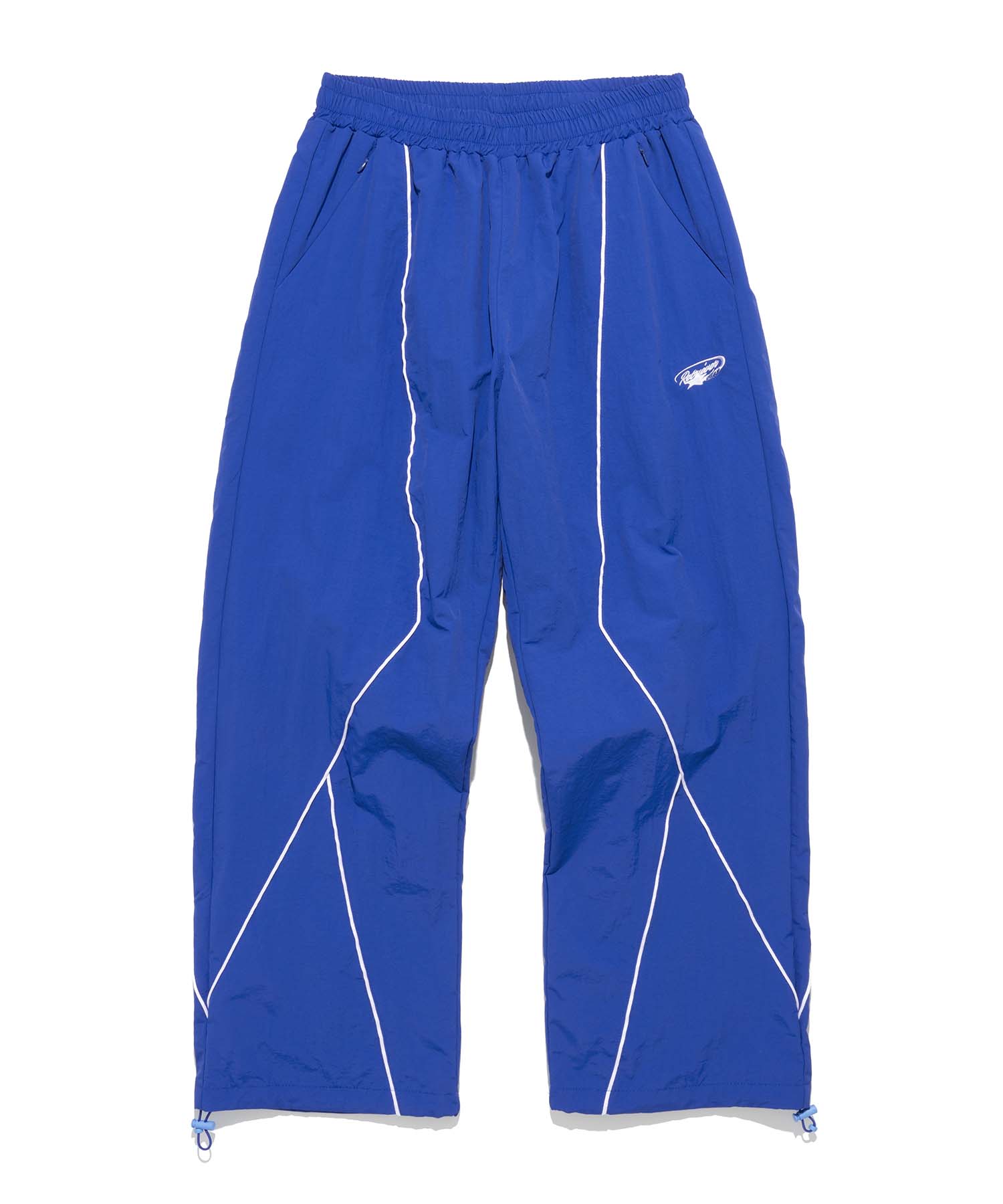 WHITE LINE NYLON PANTS [BLUE]