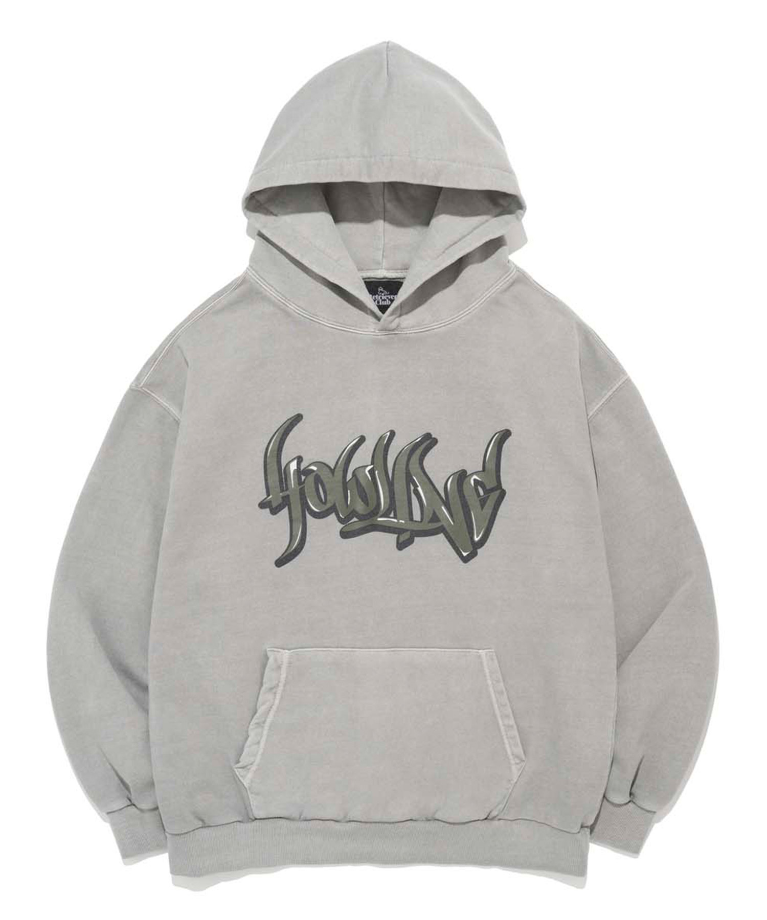 GRAFFITI HOWLING HOODIE [PIGMENT GRAY]