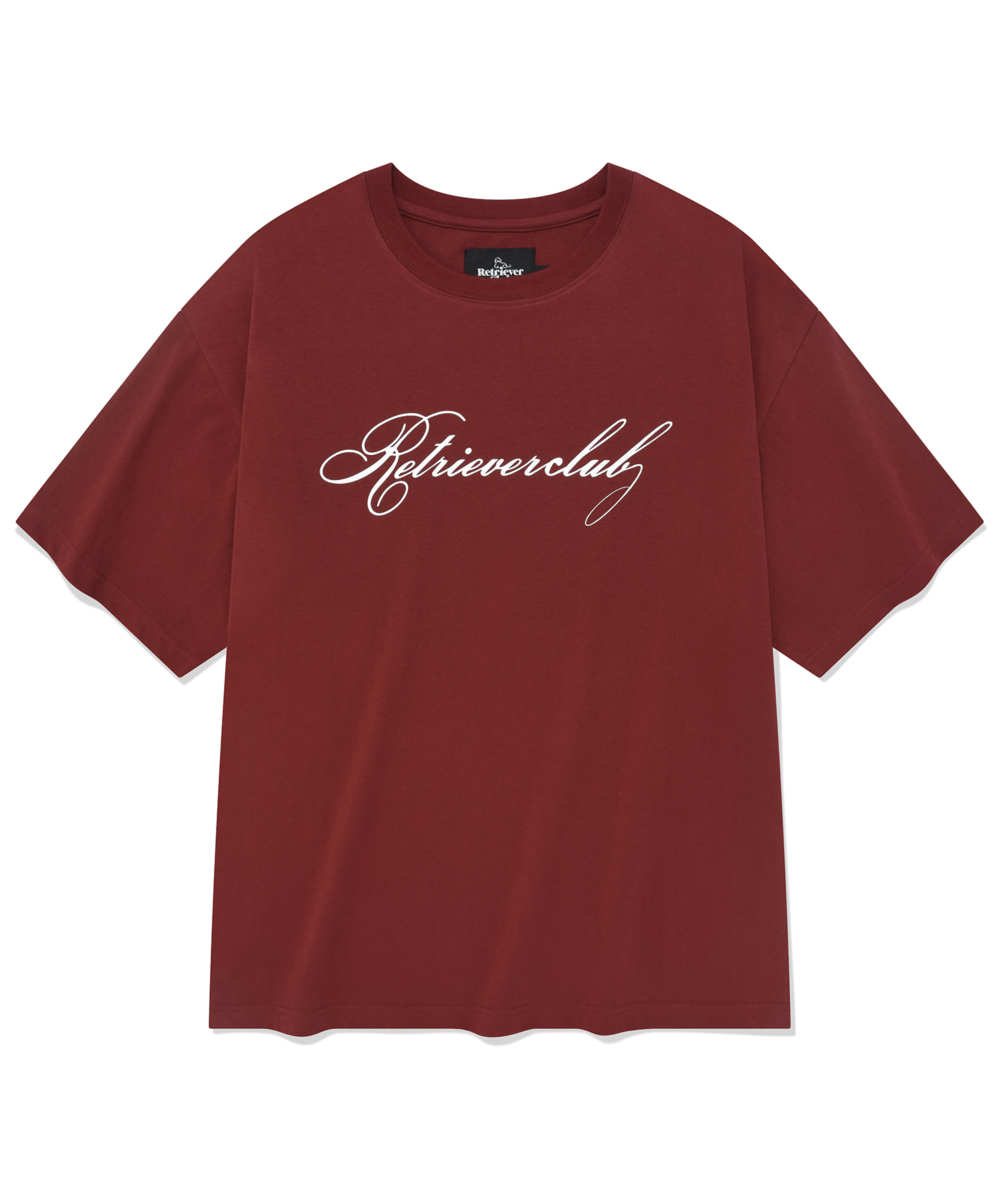 SCRIPT TEE [BURGUNDY]