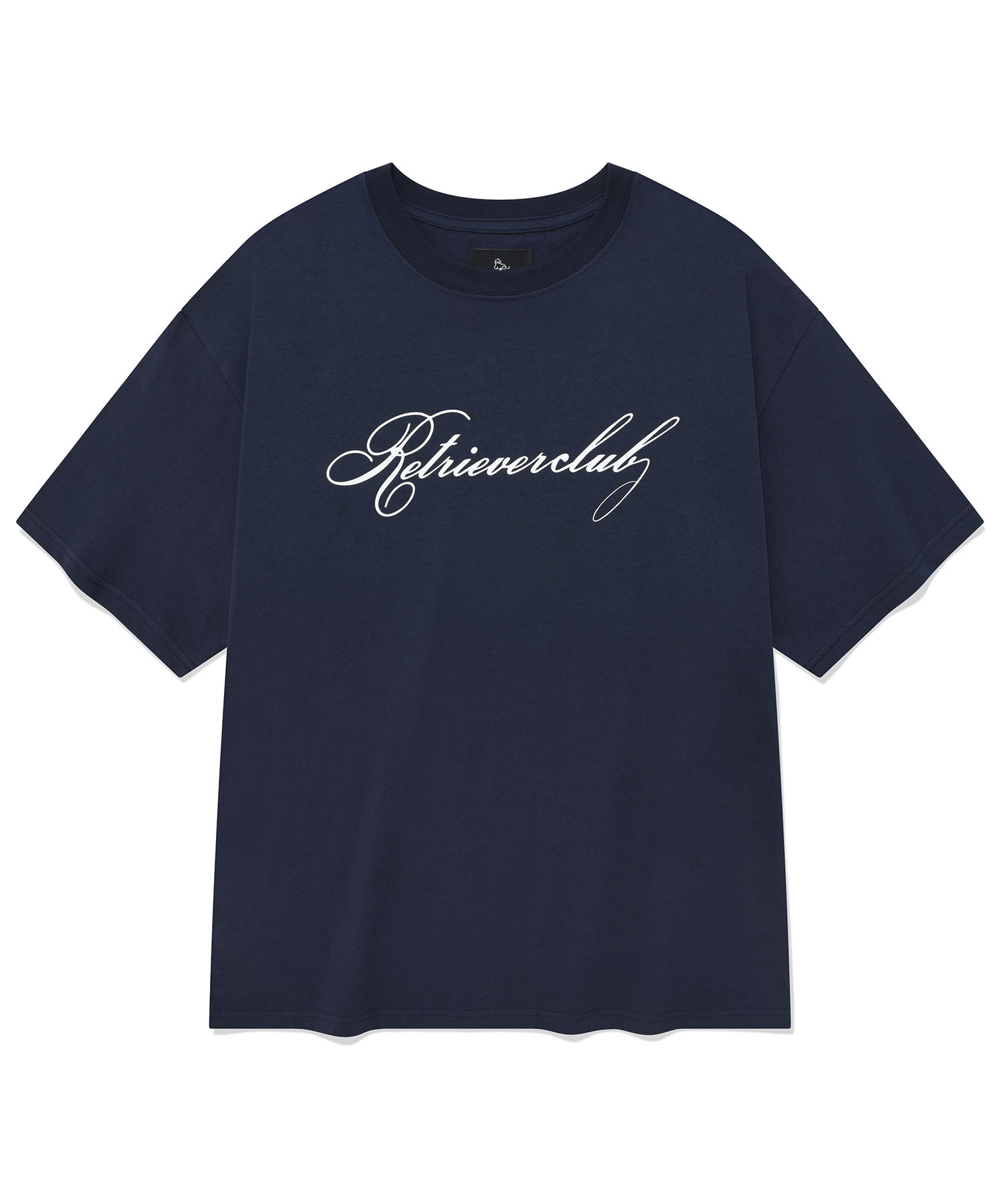 SCRIPT TEE [NAVY]