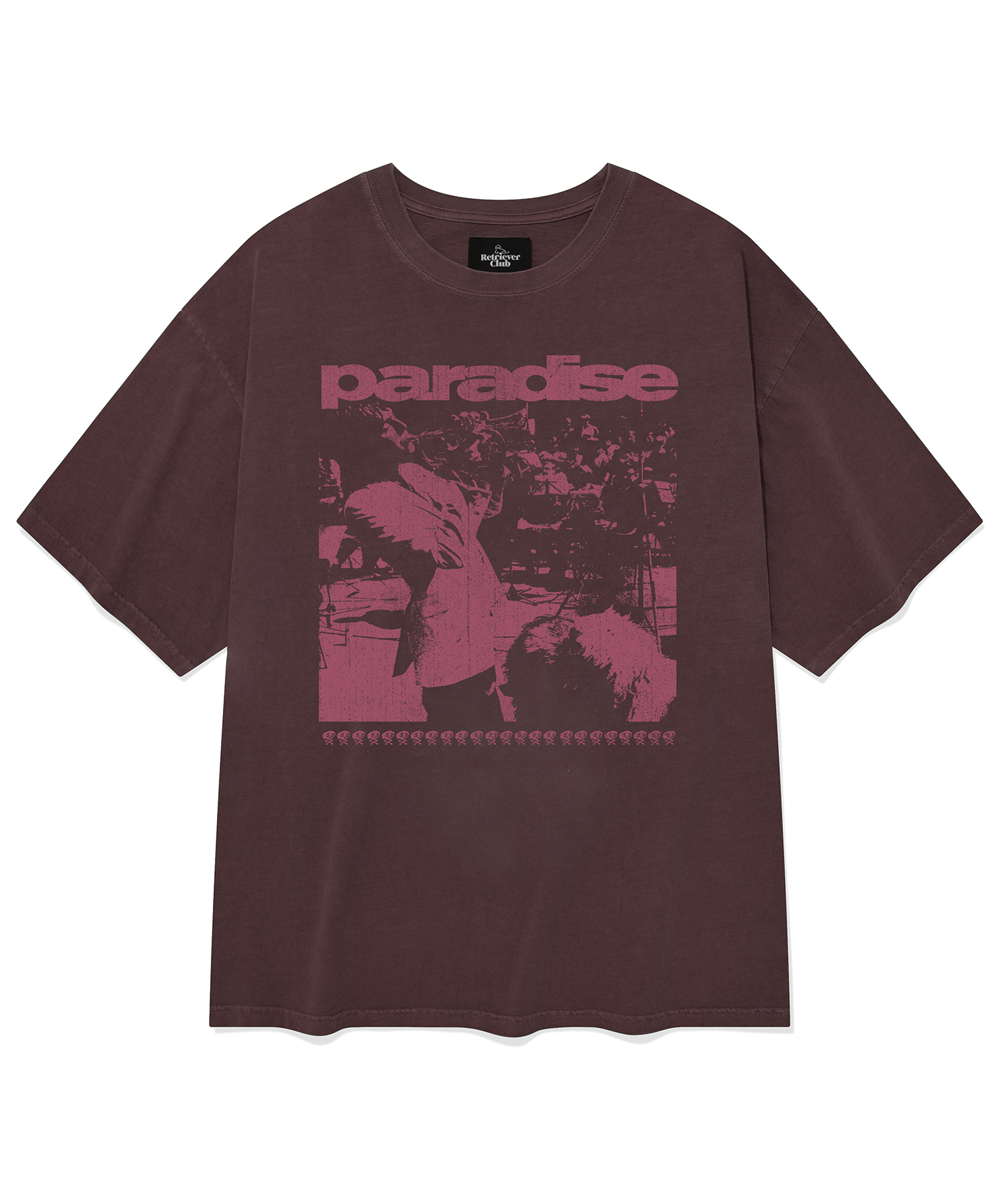 PARADISE TEE [PIGMENT BURGUNDY]