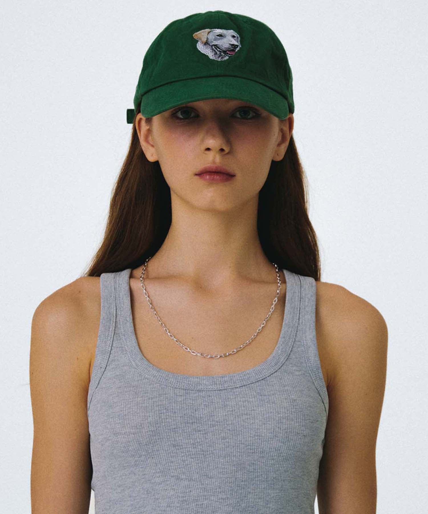 WHITE LAB BALL CAP [GREEN]