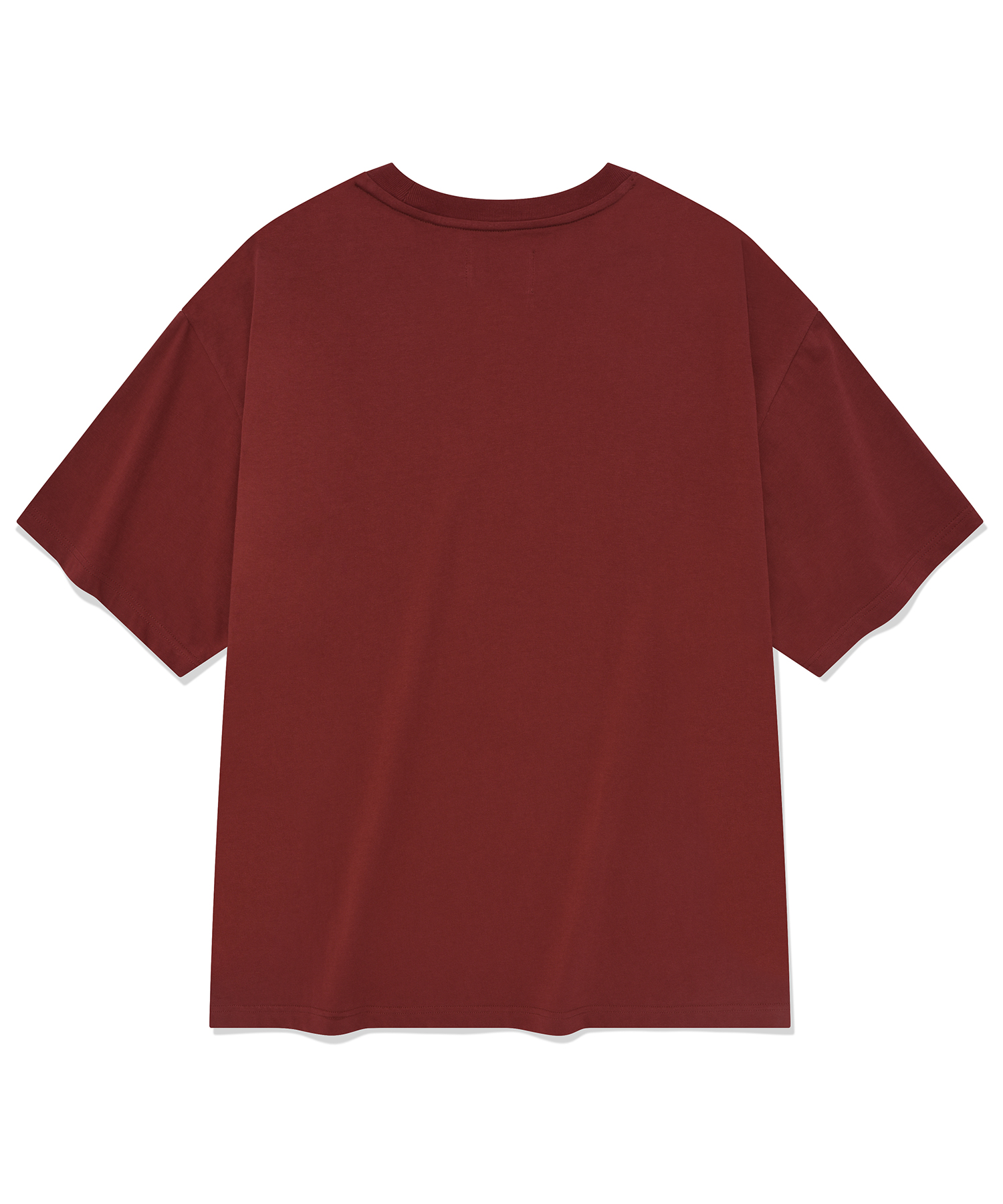 SCRIPT TEE [BURGUNDY]