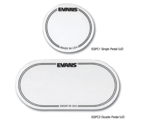 베이스드럼패치 EVANS EQ Bass Drum Patches 2개 - Clear Plastic EQPC1EQPC2