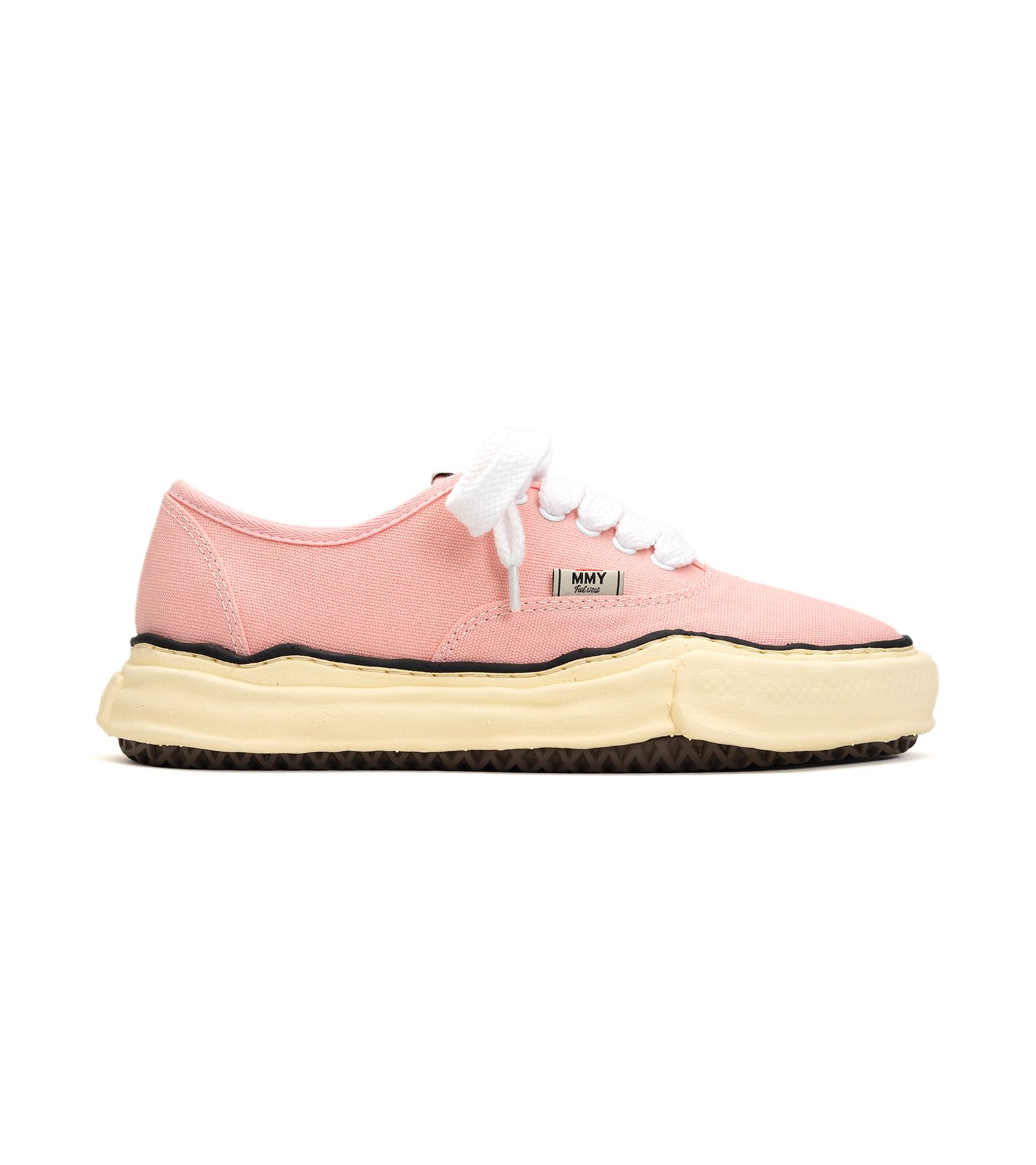 ( M ) &quot;BAKER&quot; Vintage-Like OG Sole Canvas Low-top Sneaker (Pink)