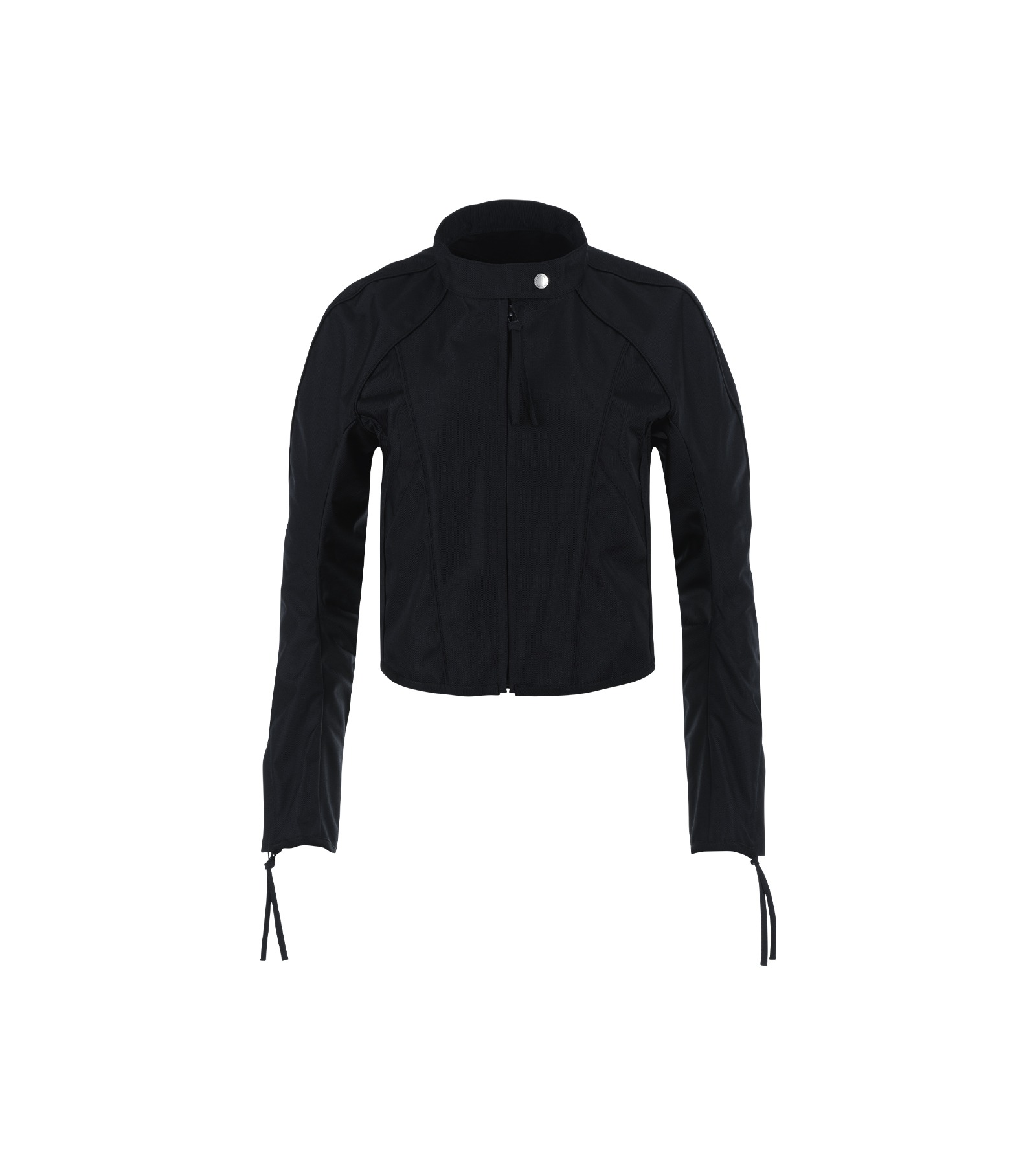 ( M ) Cropped Biker Jacket(Black)