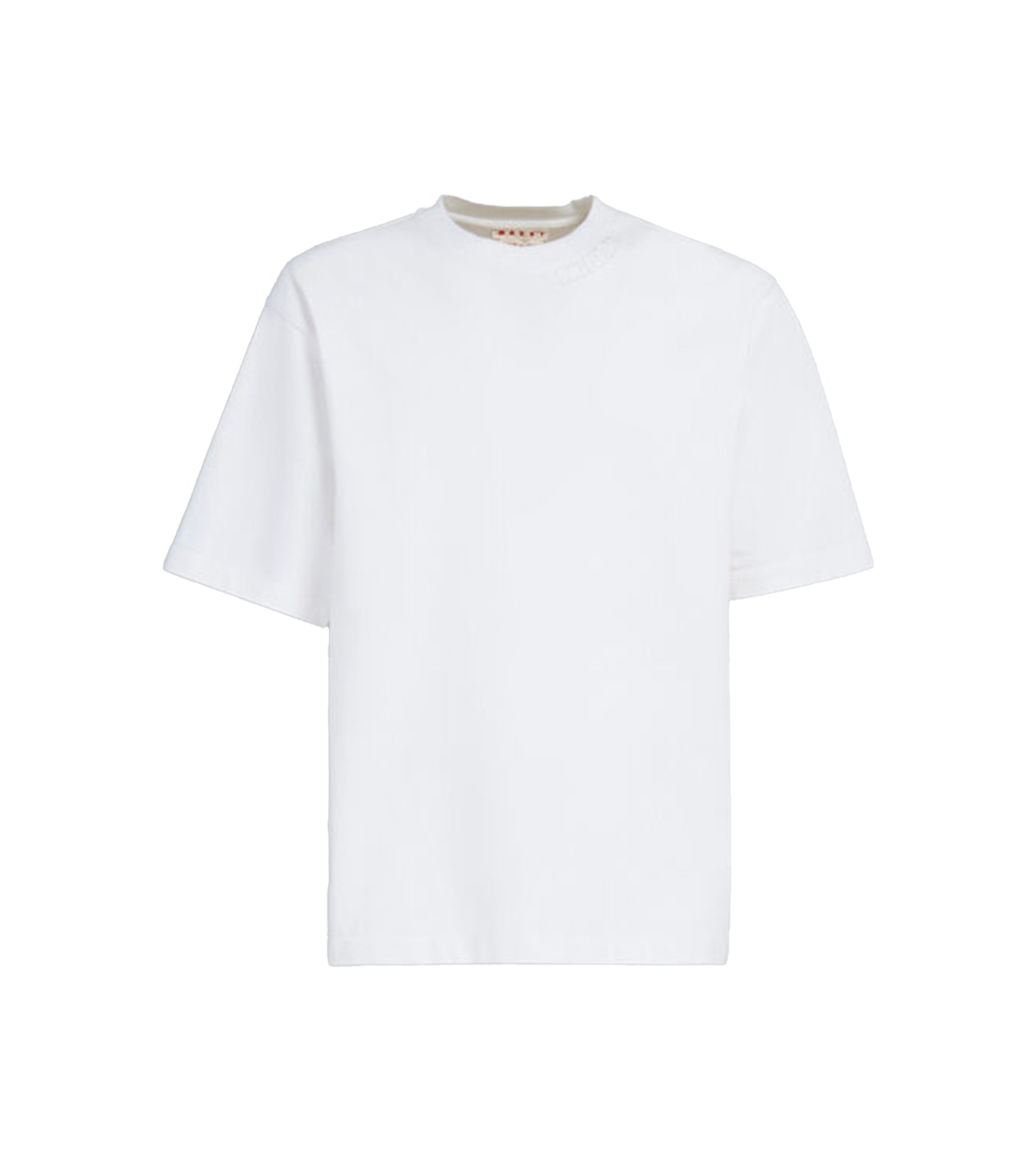 ( M ) Patch White Organic Oversized T-Shirt (White)