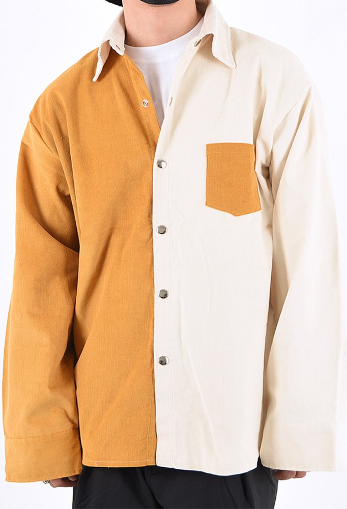 골덴 배색 셔츠 자켓(2color)