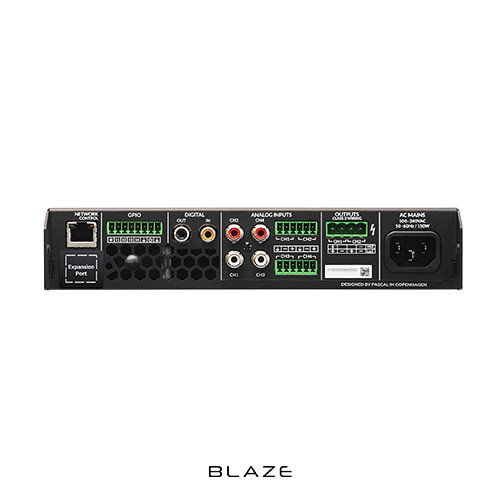 BLAZE Power Zone Connect 504 | 블레이즈 Low-Z, Hi-Z 겸용 디지털 앰프 | 4Ω 4 x 125W | 100v 2 x 250W | 1U 하프 랙