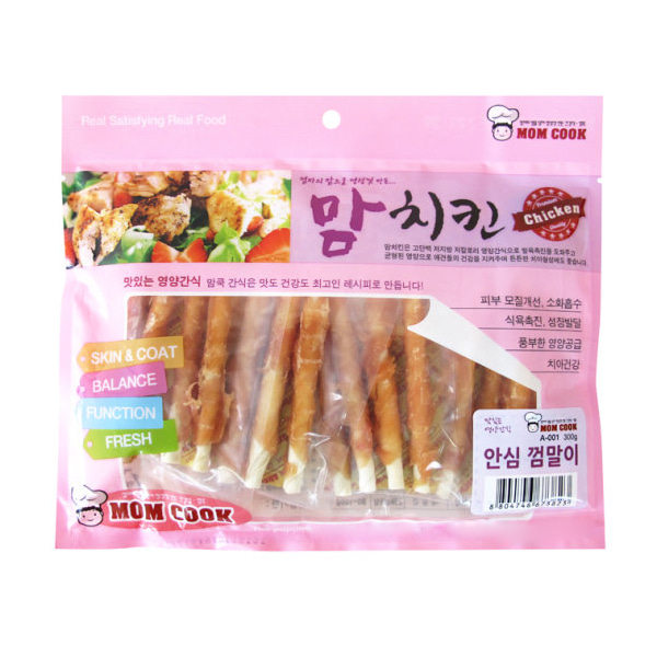 맘쿡 맘치킨 안심 껌말이 300g X 5봉