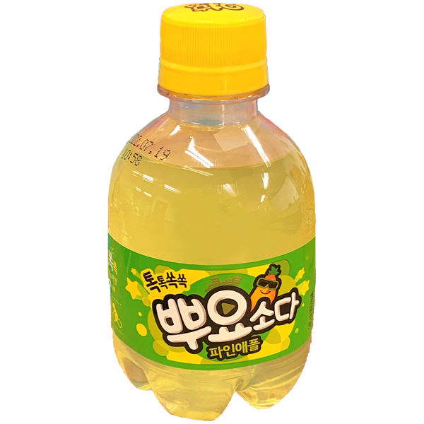 뿌요 소다 파인애플 245ml X 6개입 1묶음