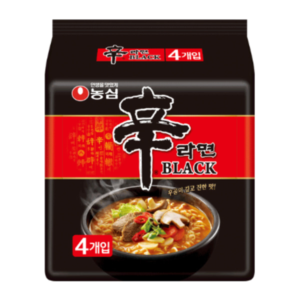 농심 신라면 블랙 멀티팩 137g X 4개입 X 1팩