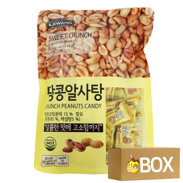 일광제과 땅콩알사탕 250g 1봉x10봉 1박스