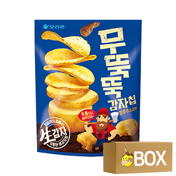 오리온 무뚝뚝감자칩 통후추소금맛 60g X 12개입 1박스