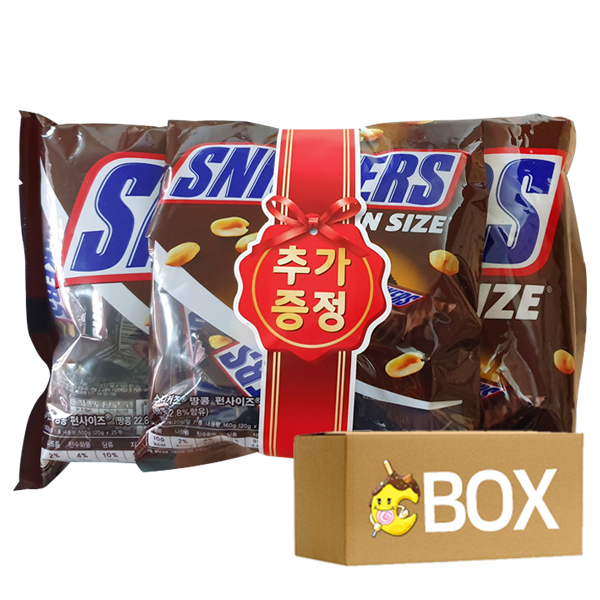 스니커즈 땅콩 500g + 증정160g 12봉 1박스