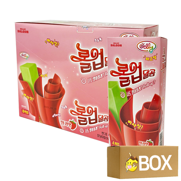 롤업 달곰 딸기맛 56g X 8개입 X 12곽 1박스