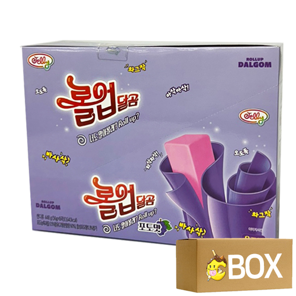 롤업 달곰 포도맛 56g X 8개입 X 12곽 1박스