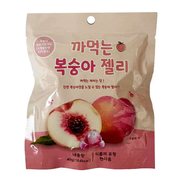 까먹는 복숭아젤리 40g X 15개입 1곽