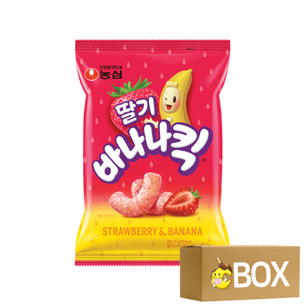 농심 딸기바나나킥 60g X 16개입 1박스